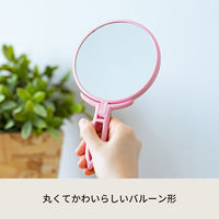 永井興産 手鏡 BALLOON バルーン 幅120×奥行12×高さ208mm パステルピンク NK-295PPK-24 １セット（24個入）（直送品）