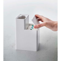 替えブラシ収納付き流せるトイレブラシスタンド タワー（tower）ホワイト 5722 1個 山崎実業