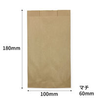 惣菜袋 ニュー耐油耐水紙袋 ガゼット袋 未晒G-特小 4000枚(500×8) 0201456 1ケース(4000枚入(500枚×8袋))（直送品）