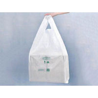 福助工業 レジ袋 ニューイージーバッグバイオ25NO.80E乳白 500枚(100×5) 0364584 1ケース(500枚入(100（直送品）