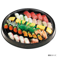 福助工業 寿司容器 寿司桶 丸桶4Hみかげ 100枚(10×10) 575852 1ケース(100枚入(10枚×10袋))（直送品）