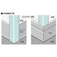 フクビ化学工業 ピュアナガード30 25×25×3000mm チェリーピンク PG30P 1梱包（20本入）（直送品）