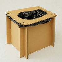 和弘プラスチック工業 段ボール製 簡易便座付オイトイレ WPB-DBT-OT5 1セット(1個×8)