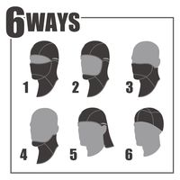 HOOH ホットバラクラバ 481-20ブラックF 村上被服 １セット(3着入)（直送品）