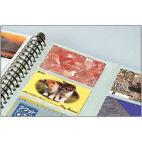 コクヨ 名刺ホルダー替紙式500名 A4縦30穴横入ピンク メイ-F355NP 1冊