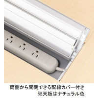 【組立設置込】サンテック クリエイティブワークテーブル2 ナチュラル 幅1800×奥行1200×高さ700mm 1台（3梱包）