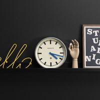 Newgate ラゲッジ ウォールクロック ブルー LUGG667GALBL 壁掛け時計 9824613 1台