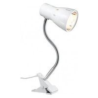 ヤザワコーポレーション フレキシブルクリップライト E26 電球なし ホワイト CFX60X02WH 1台