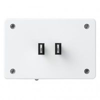 明暗センサーLEDスリムナイトライト ホワイト 2個セット NASN20WH2P ヤザワコーポレーション（直送品）