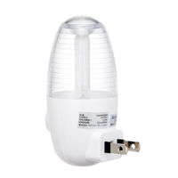 ヤザワコーポレーション LEDスイッチ式ナイトライト ホワイ NASWN08WH 1個