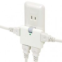 延長コード  電源タップ AC×4個口   雷ガード付  ホワイト Y02HCK400WH YAZAWA 1個