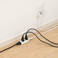 耐トラ付タップ3個口7mホワイト Y02S307WH ヤザワコーポレーション（直送品）