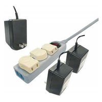 ヤザワコーポレーション L型プラグアダプター(縦) 白 Y02SA02W 1個