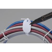 オーム電機 結束バンド タグ付 ライトタグ楕円 15本 OHM DZ-RT2030