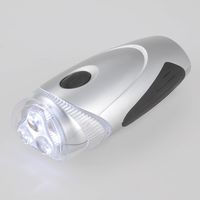 オーム電機 ダイナモLEDライト 手回し発電 LED-D02S