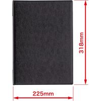 オープン工業 メニューファイル A4 4頁 ガンメタリック MN-152-BK 1冊