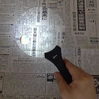 オーム電機 L-ZOOM ライト付ルーペ ハンドルーペ137 LEDライト付 LH-M10HL137 1個