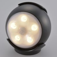 オーム電機 LEDセンサーライト 人感・明暗センサー ブラック LS-B15-K 1個