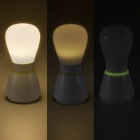 オーム電機 LEDプッシュライト ハンディライト 2段階調光 電池式 NIT-BLA6PB-WL 1個