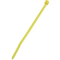 オーム電機 結束バンド ロックタイ 100mm 黄 50本入り OHM CT-100W50YE 1個