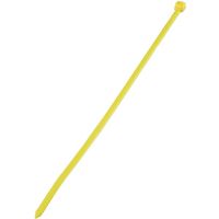 オーム電機 結束バンド ロックタイ 200mm 黄 50本入り OHM CT-200W-50YE 1個(50本)