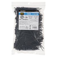 オーム電機　結束バンド ロックタイ 100mm 耐候 黒 1000本入り  O　kari20180906-068　1個（直送品）