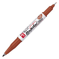 寺西化学工業 マジックインキ マジェスタースリム パック 茶 MMJ70P-T6 1セット(10本)