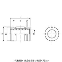 日本ベアリング スライドブッシュ GM形(シングル形) GM8UU 1セット(6個)（直送品）