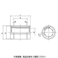 日本ベアリング スライドブッシュ SMーAJ形(シングル・すきま調整形) SM150UーAJ 1個（直送品）