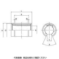日本ベアリング スライドブッシュ SMーOP形(シングル・開放形) SMS16UUーOP 1個（直送品）