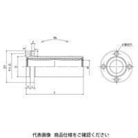 日本ベアリング スライドブッシュ SMFーWーE形(ダブル・丸フランジ形・インロー付) SMSF12GWUUーE 1個（直送品）