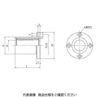 日本ベアリング スライドブッシュ SMF形(シングル・丸フランジ形) SMSF50 1個（直送品）