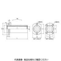日本ベアリング スライドブッシュ SMTーWーE形(ダブル・二面取りフランジ形・インロー付) SMST30WUUーE 1個（直送品）