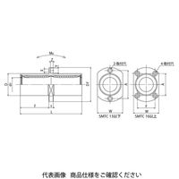 日本ベアリング スライドブッシュ SMTC形(ダブル・センター二面取りフランジ形) SMSTC8UU 1個（直送品）