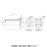 日本ベアリング スライドブッシュ SMTーW形(ダブル・二面取りフランジ形) SMT25GWUU 1個（直送品）