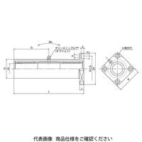 日本ベアリング スライドブッシュ TRK形(トリプル・角フランジ形) TRK10GUU 1個（直送品）