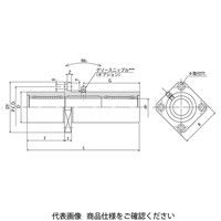 日本ベアリング スライドブッシュ TRKC形(トリプル・センター角フランジ形) TRKC60GUU 1個（直送品）