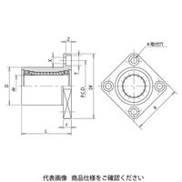 日本ベアリング スライドロータリーブッシュ SREK形(角フランジ形) SREK10 1個（直送品）