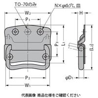 スガツネ工業 トランクハンドル TO型 TOー100 1セット(5個)（直送品）