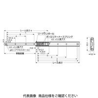 スガツネ工業 スライドレール C203 C203ー24 1セット(2個)（直送品）