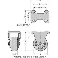 スガツネ工業 重量用キャスター60シリーズ(固定車) SUGー16ー625RーXSE SUG-16-625R-XSE 1個（直送品）