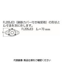 FYH ベアリングユニットひしフランジ形UKFL(テーパ穴・カバー付き)UKFL205E3 UKFL205E3 1セット(2個)（直送品）