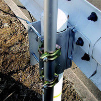 トーアン ガードレール取付金具 RTー114LT 上下分割タイプ 31ー880 1枚（直送品）