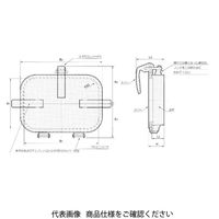 椿本バルクシステム ワンタッチ窓 基本形 耐熱タイプ(400°C) CMDーP1ー400D 1個（直送品）