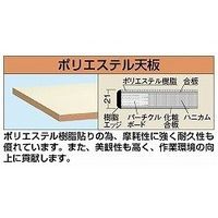 サカエ 軽量作業台(KSタイプ/均等耐荷重200kg/ポリエステル天板/H740mm/移動式) KSー096PRIG 1個（直送品）