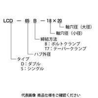 酒井製作所 精密バネ軸継手 LCD・LCSシリーズ LCSー80Bー32×32 LCS-80B-32-32 1個（直送品）