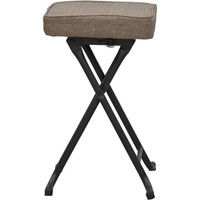 エイ・アイ・エス 折畳座厚チェア(背なし) ブラウン AATN-21 BR 1脚（直送品）