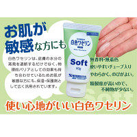 白色ワセリン ソフト 60g 健栄製薬　塗り薬 手足のヒビ アカギレ 皮ふのあれ その他皮ふの保護【第3類医薬品】