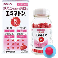 200錠 佐藤製薬 エミネトン 増血薬 鉄剤 鉄欠乏 貧血 妊娠時の貧血 虚弱児 腺病質児 発育不良児 増血【第2類医薬品】