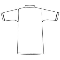 フォーク メンズケーシー ホワイト×ネイビー L 1015EW-7-L 1枚　白衣